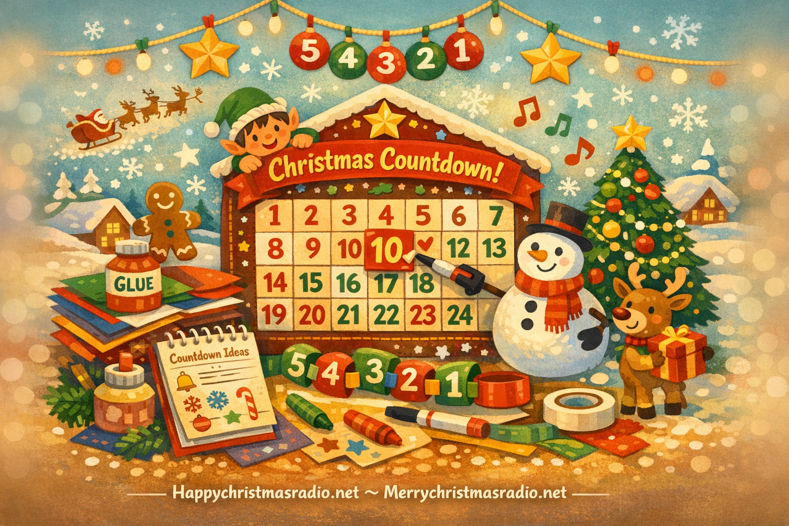 How to Make a Holiday Countdown for Visual Learners