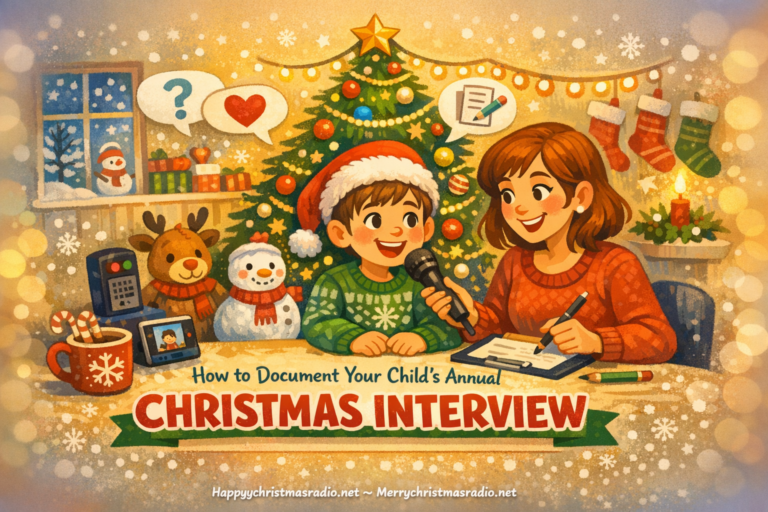 How to Document Your Child’s Annual Christmas Interview