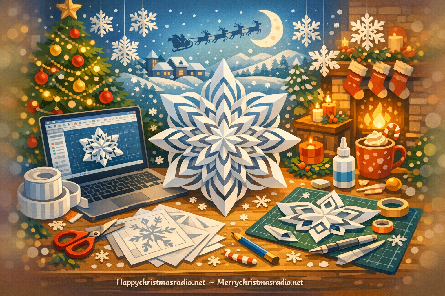 How to Create 3D Paper Snowflakes Using CAD