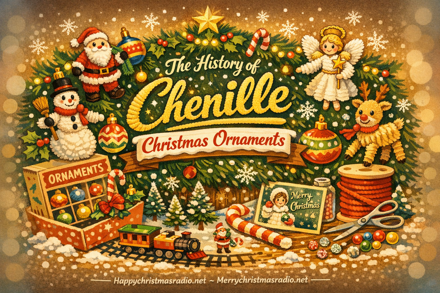 The History of Chenille Christmas Ornaments