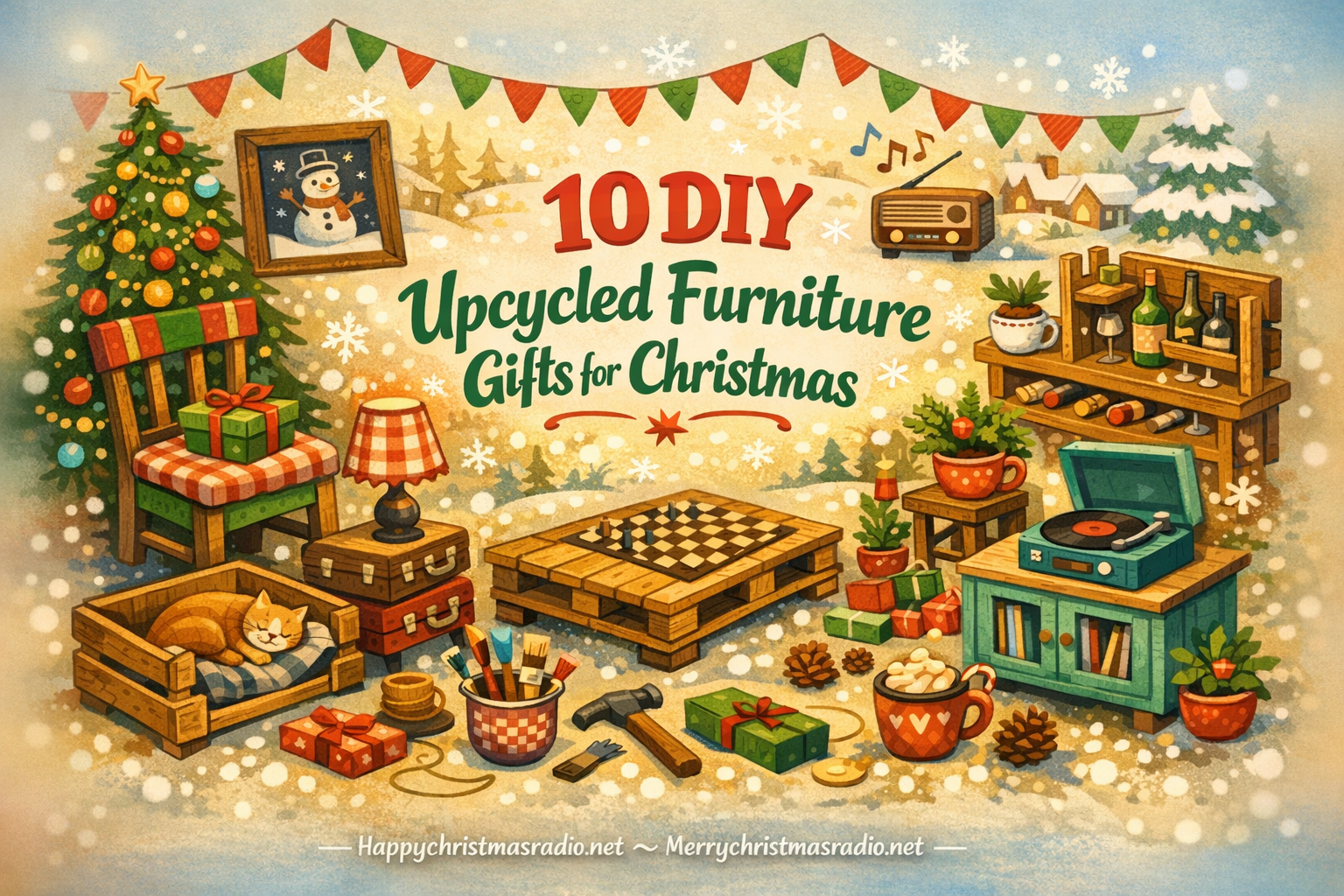 10 DIY Upcycled Furniture Gifts for Christmas