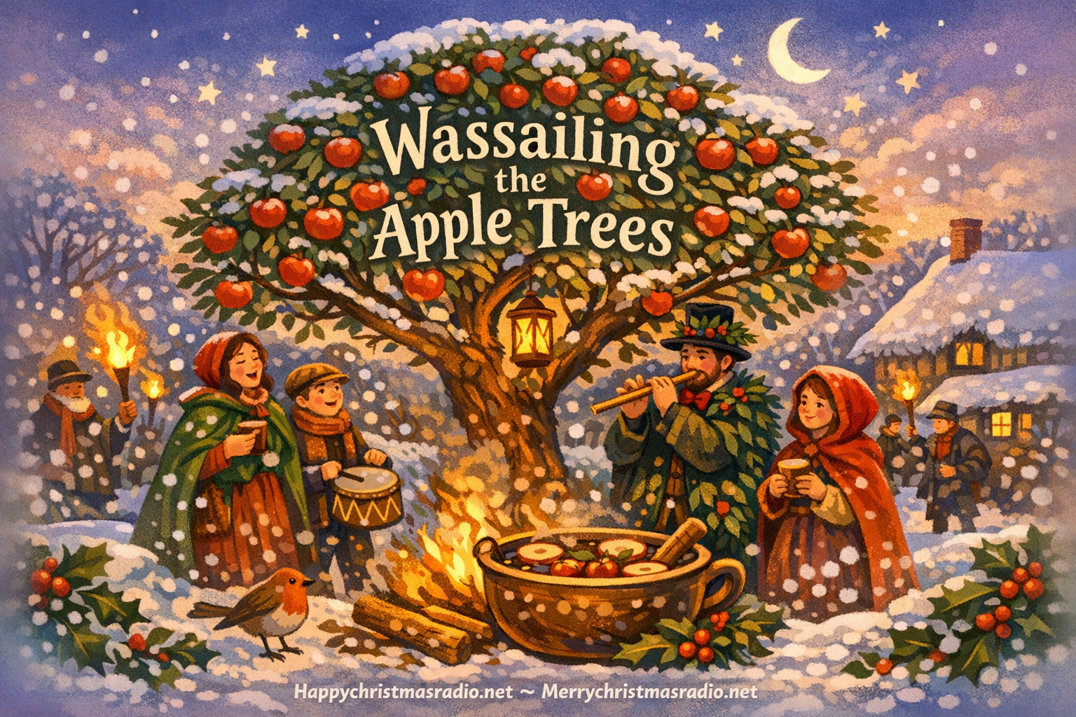 The History of Wassailing the Apple Trees