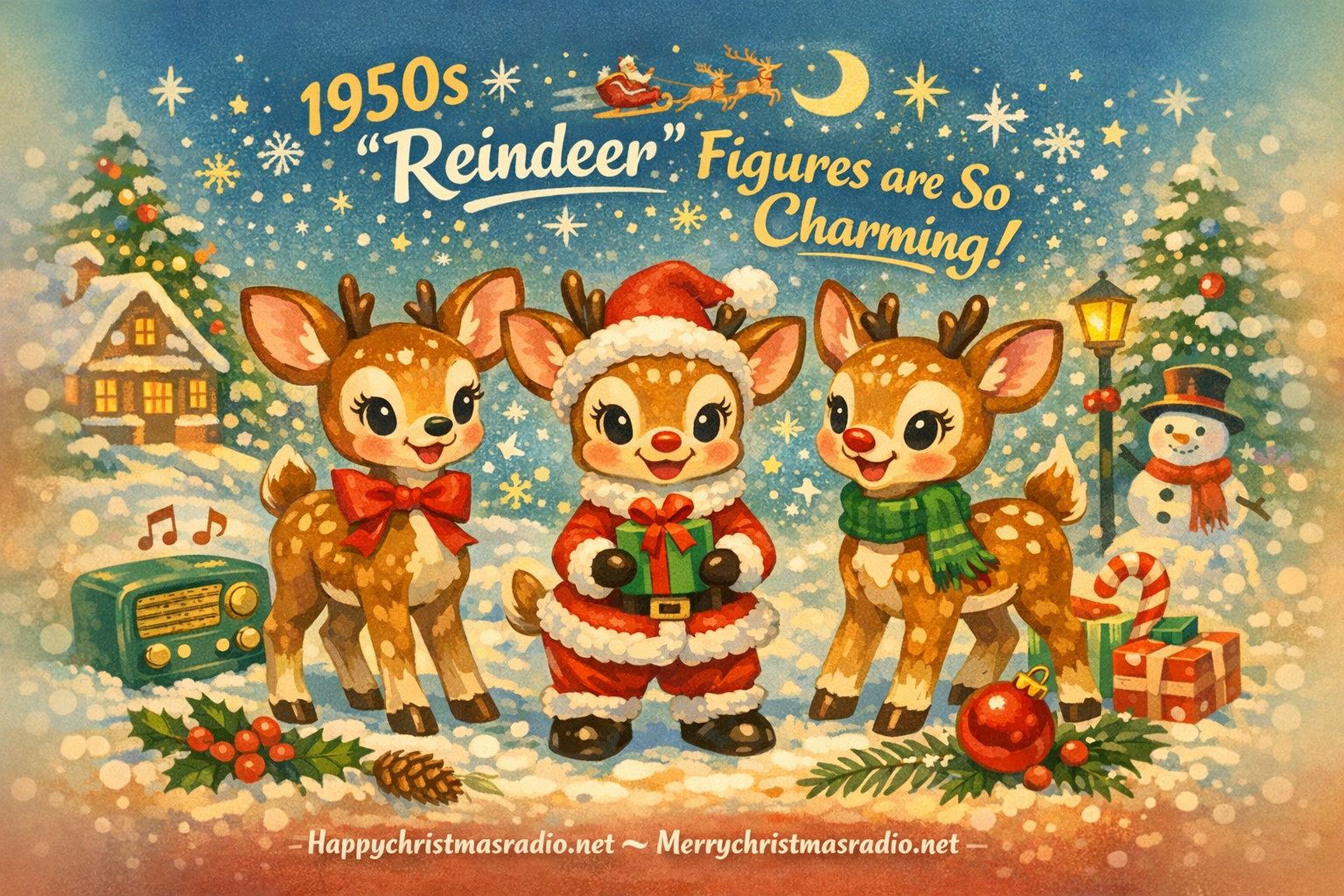 Why 1950s 'Reindeer' Figures are So Charming