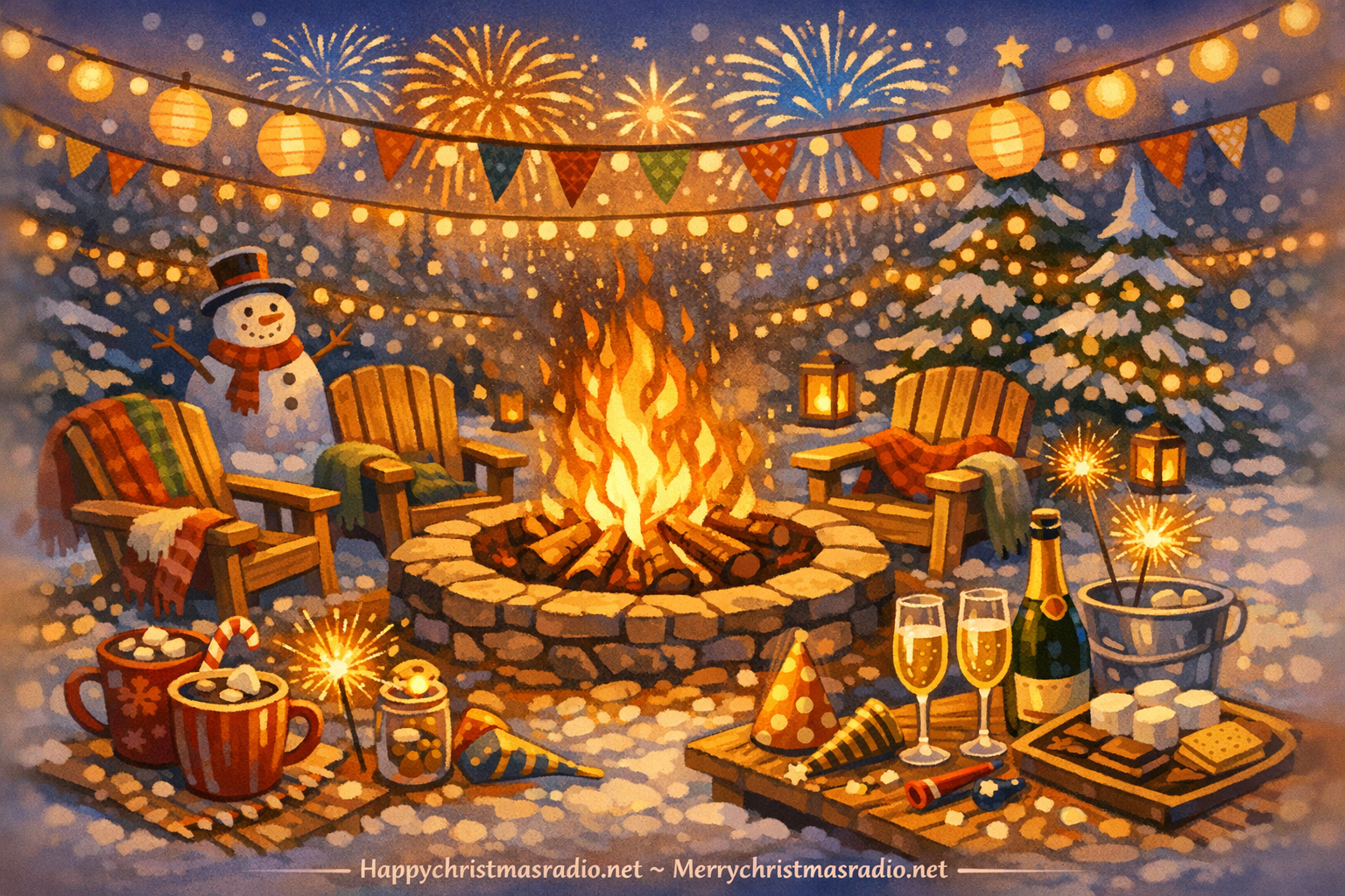 How to Host an Outdoor Fire Pit NYE Celebration