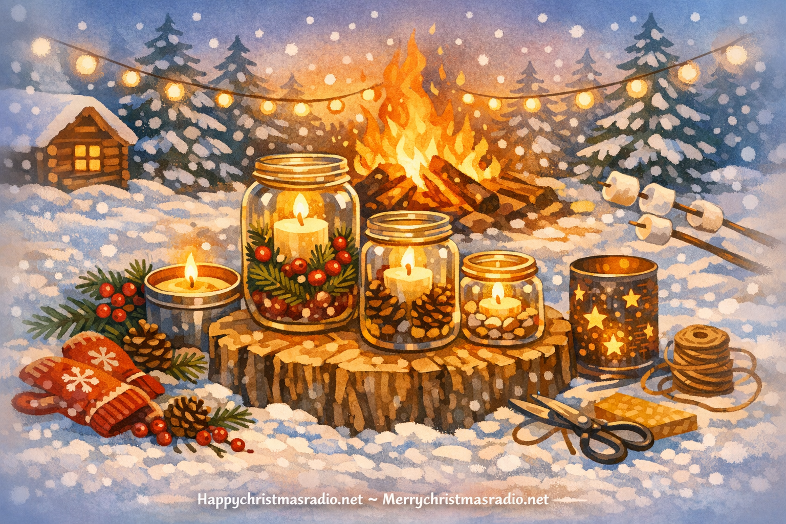 How to Make Outdoor Candles for a Campfire Vibe