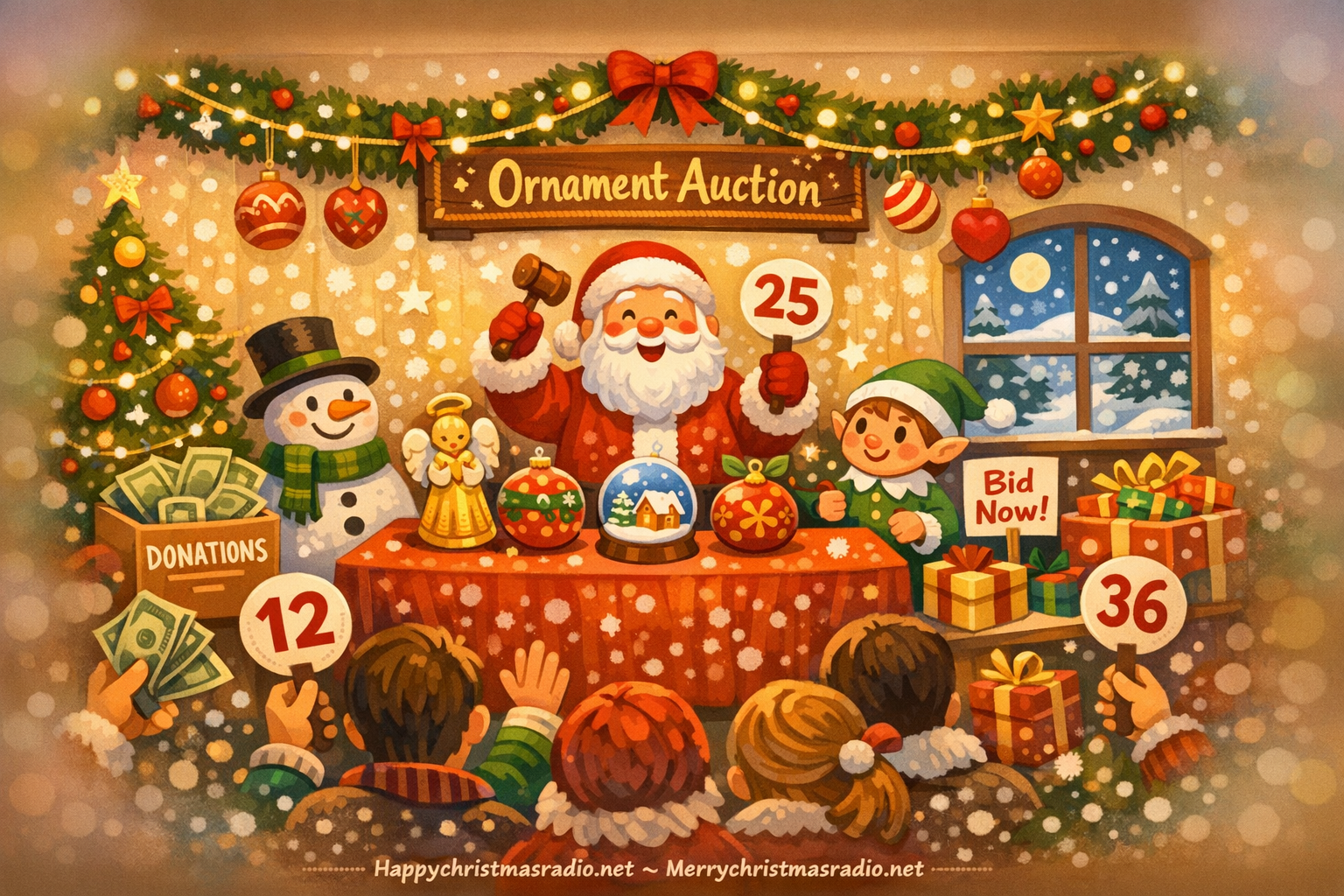 How to Organize a Charity Ornament Auction for Christmas