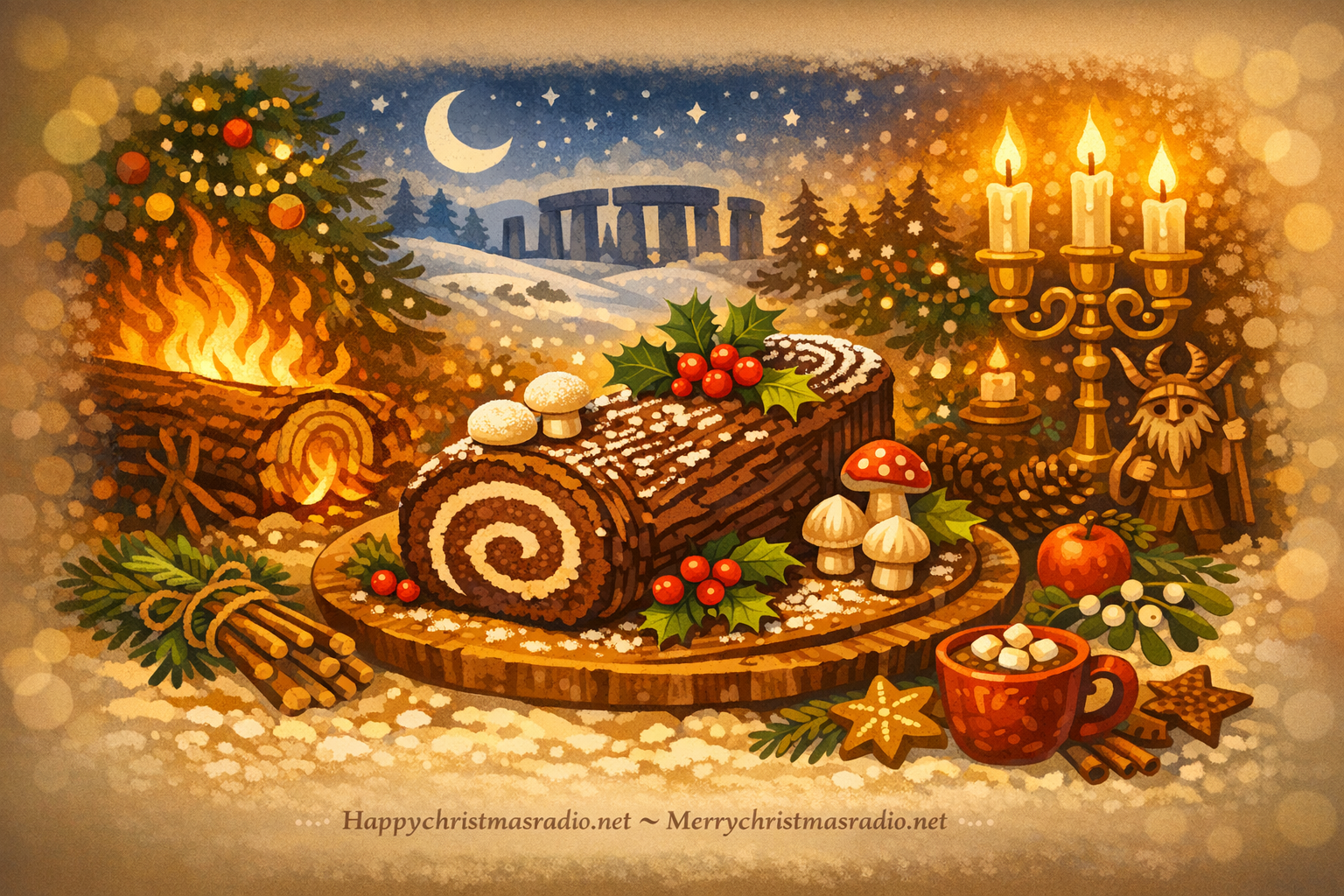 The History of the Yule Log: From Pagan Roots to Chocolate Cake