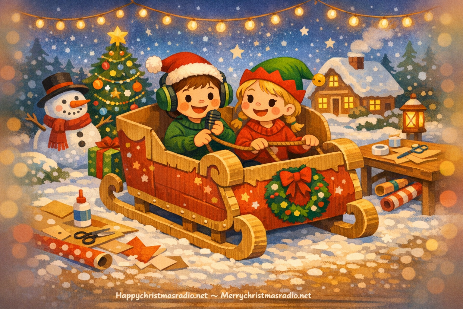 DIY Cardboard Sleigh for Kids: A Fun Christmas Project