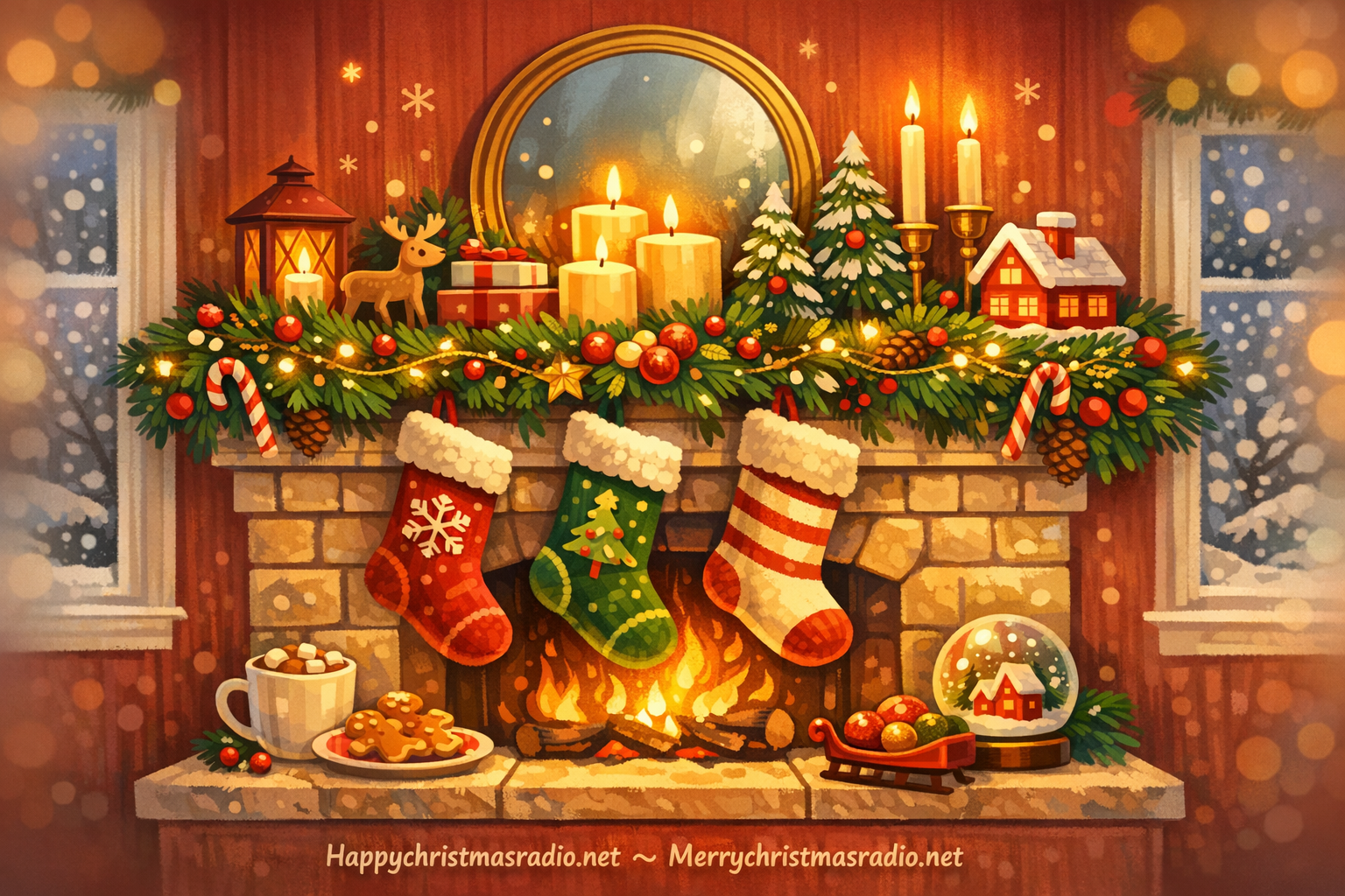 How to Style a Holiday Mantel