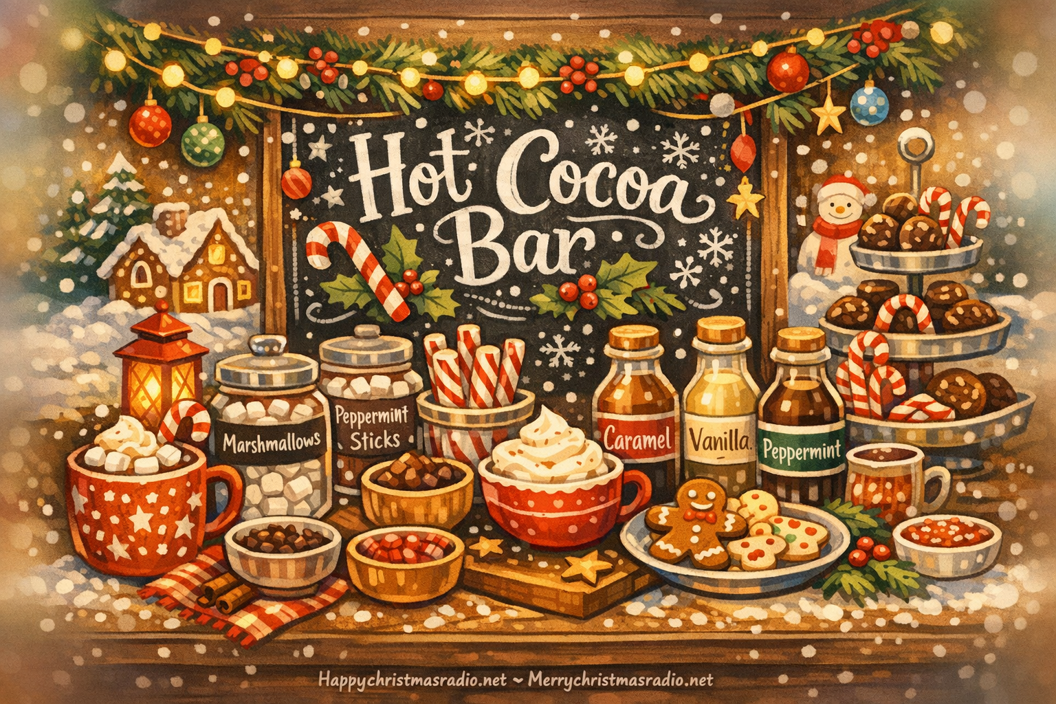 How to Create a Festive Hot Cocoa Bar Sign for Christmas