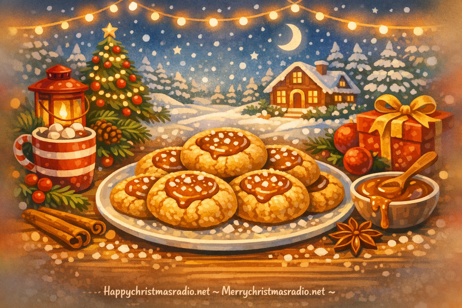 Delicious Salted Caramel Thumbprint Cookies for Christmas